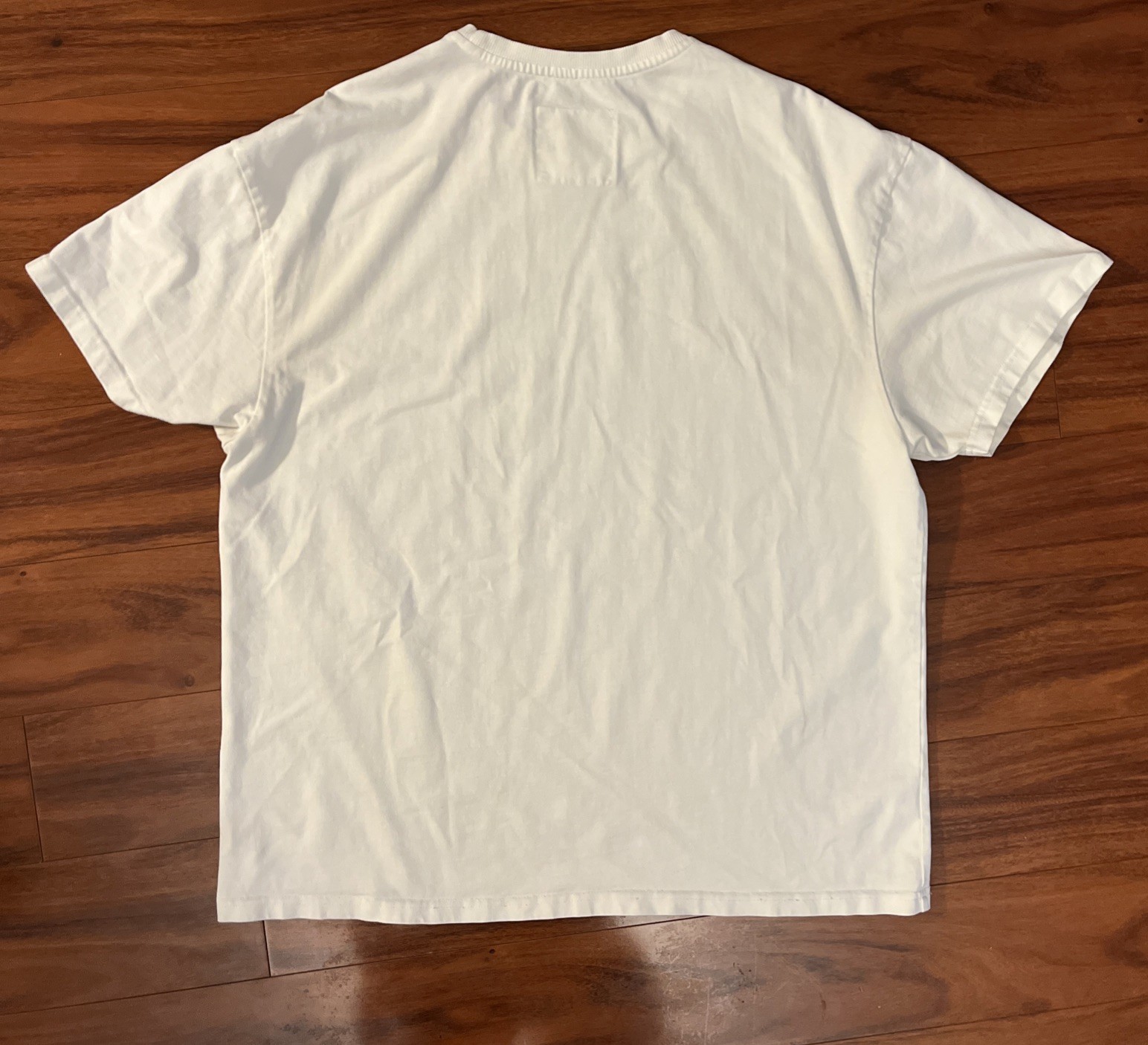 YoungLA Mens Large T Shirt White Short Sleeve Spell Out Tee Crew Neck gallery