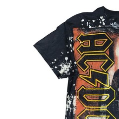 Liquid Blue AC/DC PowerRage Havok Men’s Large Back In Black T Shirt TNT Splatter
