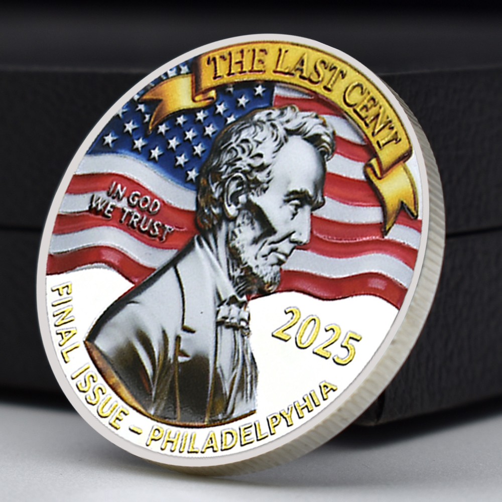 The Last U.S. One Cent Commemorative Coin – 2025 Final Penny Medal (NOT 3D)