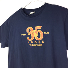Fayettechill Pack Rat Outfitters Graphic Tee Mens Large L 35 Years Shirt 40 in