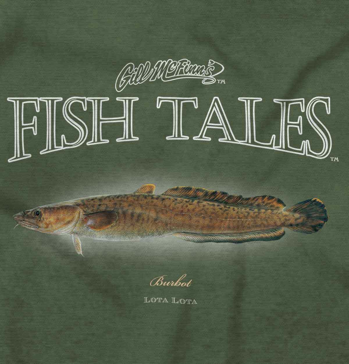 Gill McFinns Burbot Fish Freshwater Fishing Womens or Mens Crewneck T Shirt Tee gallery