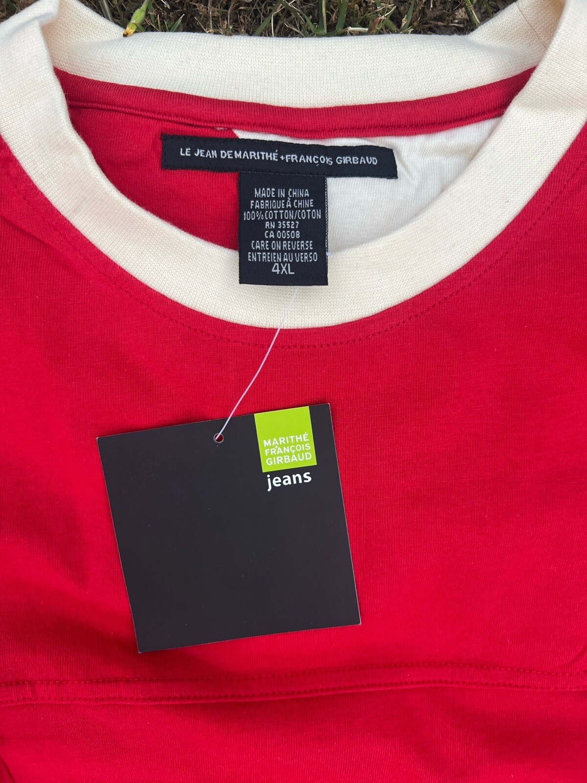Vintage Marithe + Francois Girbaud Shuttle Strap Logo Shirt Sz. 4XL Y2K gallery
