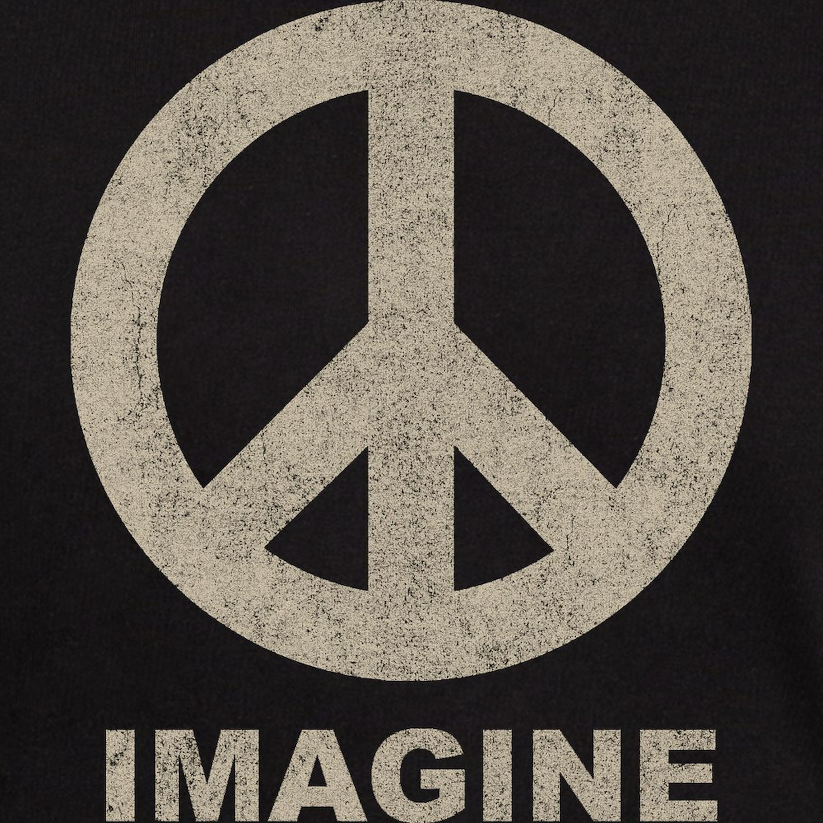 CafePress Vintage Imagine Peace Dark T Shirt 100% Cotton T-Shirt (198875937) gallery