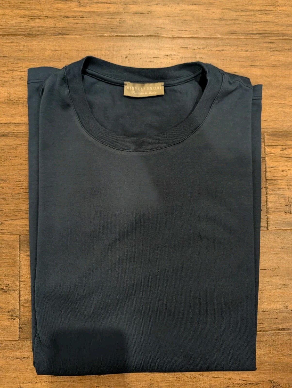 Girelli Bruni Navy T-Shirt 100% Cotton Size EU 56 Made In Italy Short Sleeve gallery