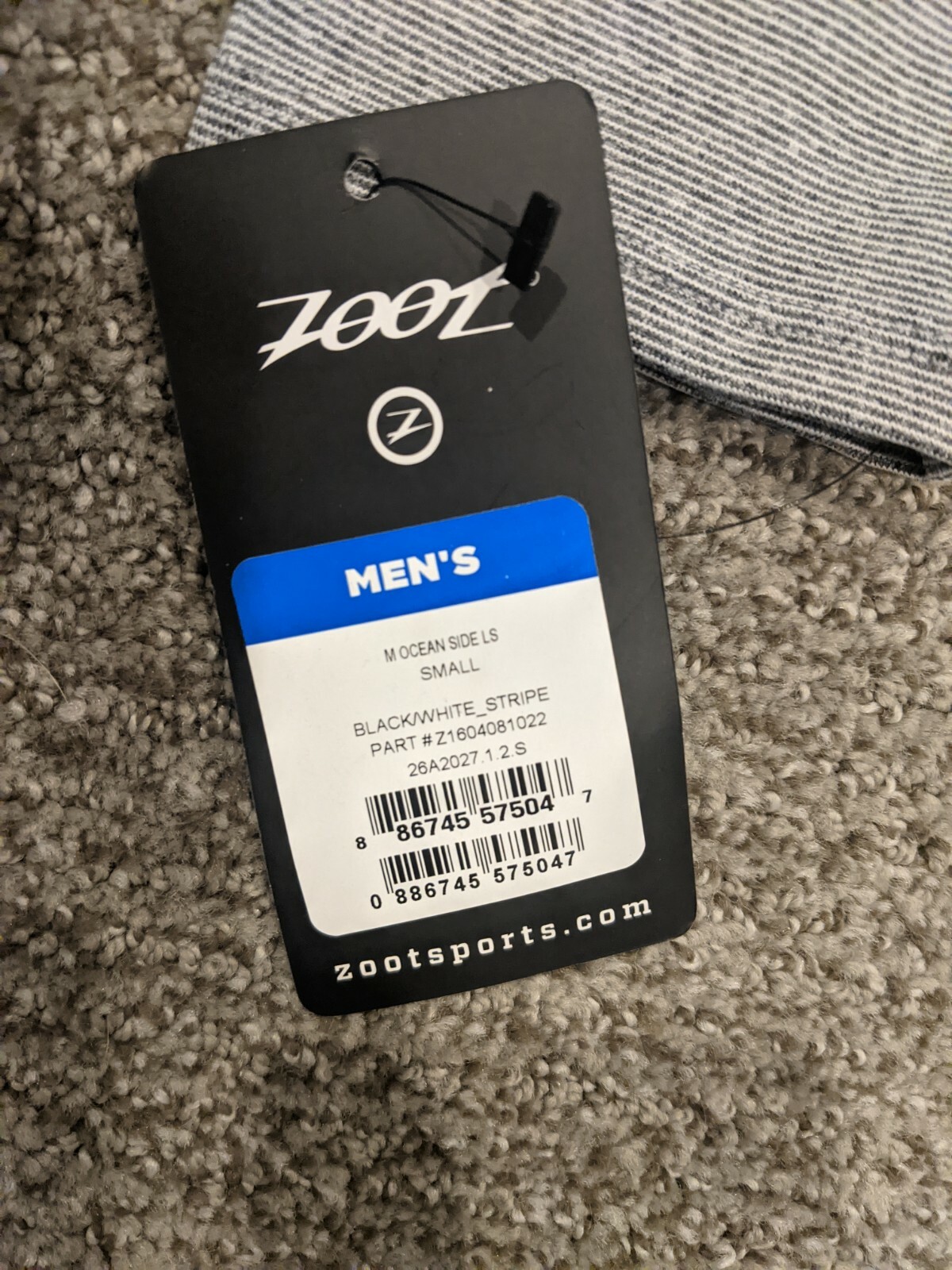 ZOOT - Men's Surfside Ink tee LS - Graphite Black Blue - SMALL gallery