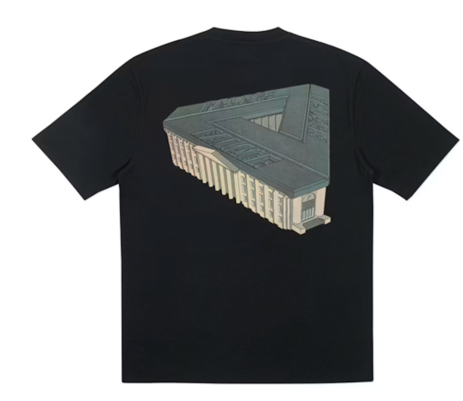 Palace Palazzo S/S18 Skateboard Streetwear T-Shirt Black Size XL