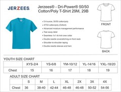 Jerzees® – Youth Dri-Power® 50/50 Cotton/Poly T-Shirt 29B