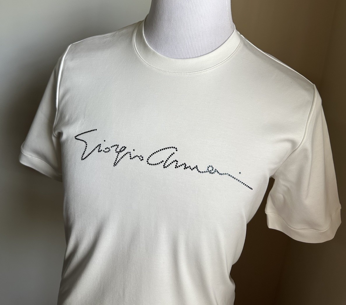 NWT Giorgio Armani Mens T Shirt White 46 Eu/S US Made In Italy gallery