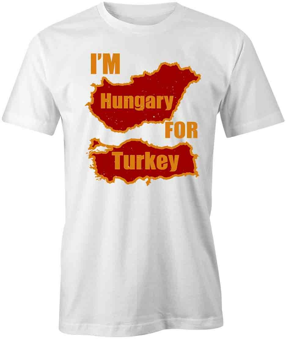 HUNGARY FOR TURKEY Tee Short-Sleeved Cotton THANKSGIVING HOLIDAY S1WS471 gallery