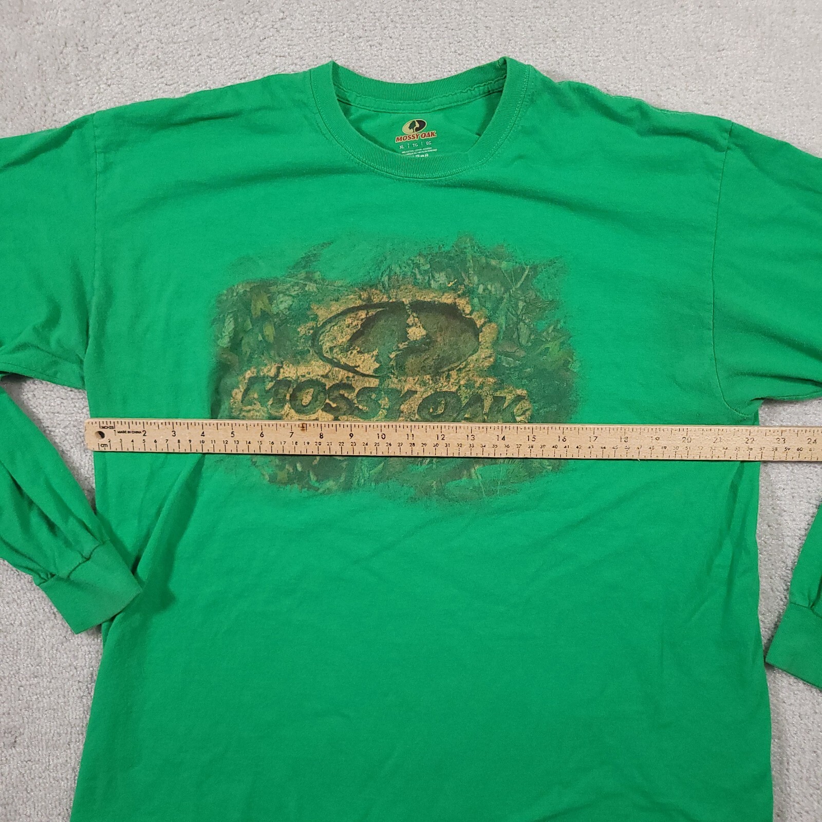 Mossy Oak T Shirt Mens XL Green Long Sleeve Graphic Tee Casual Outdoors Crewneck gallery