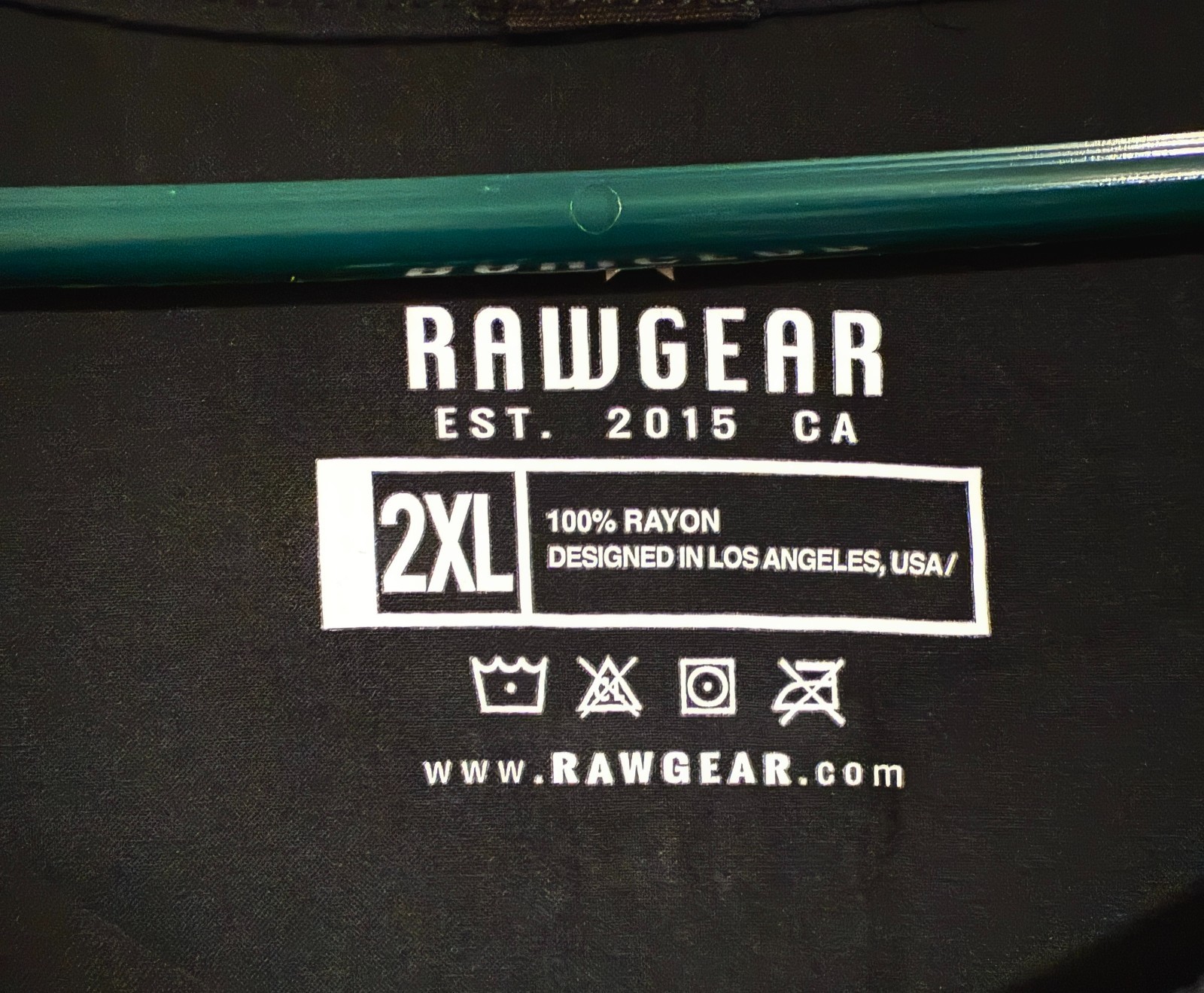 Men's RAWGEAR Raw Henley Rayon Shirt - Black - 2XL gallery