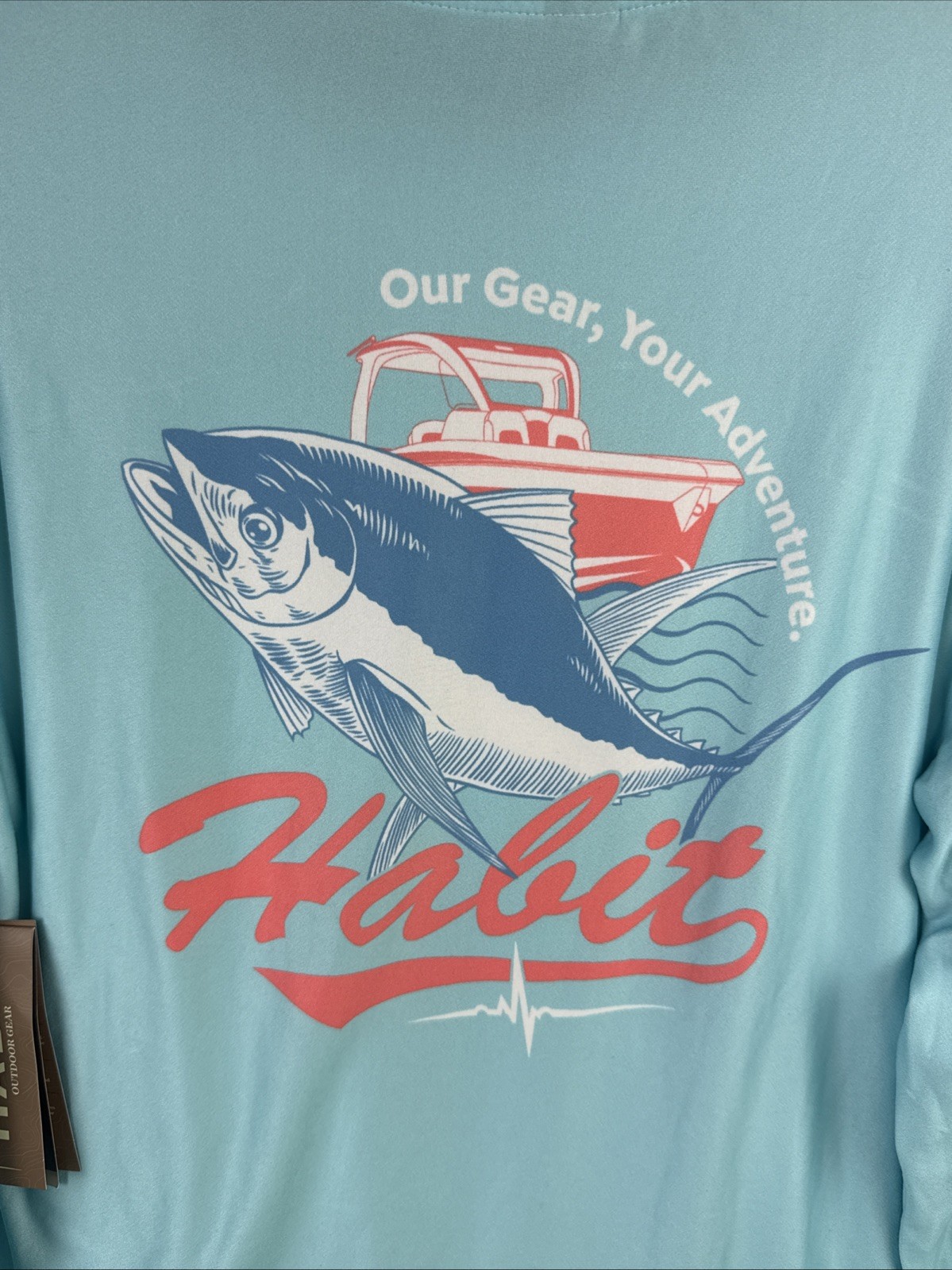 Habit Men's Island Paradise Graphic Long Sleeve Tee Size S Leaping Tuna gallery
