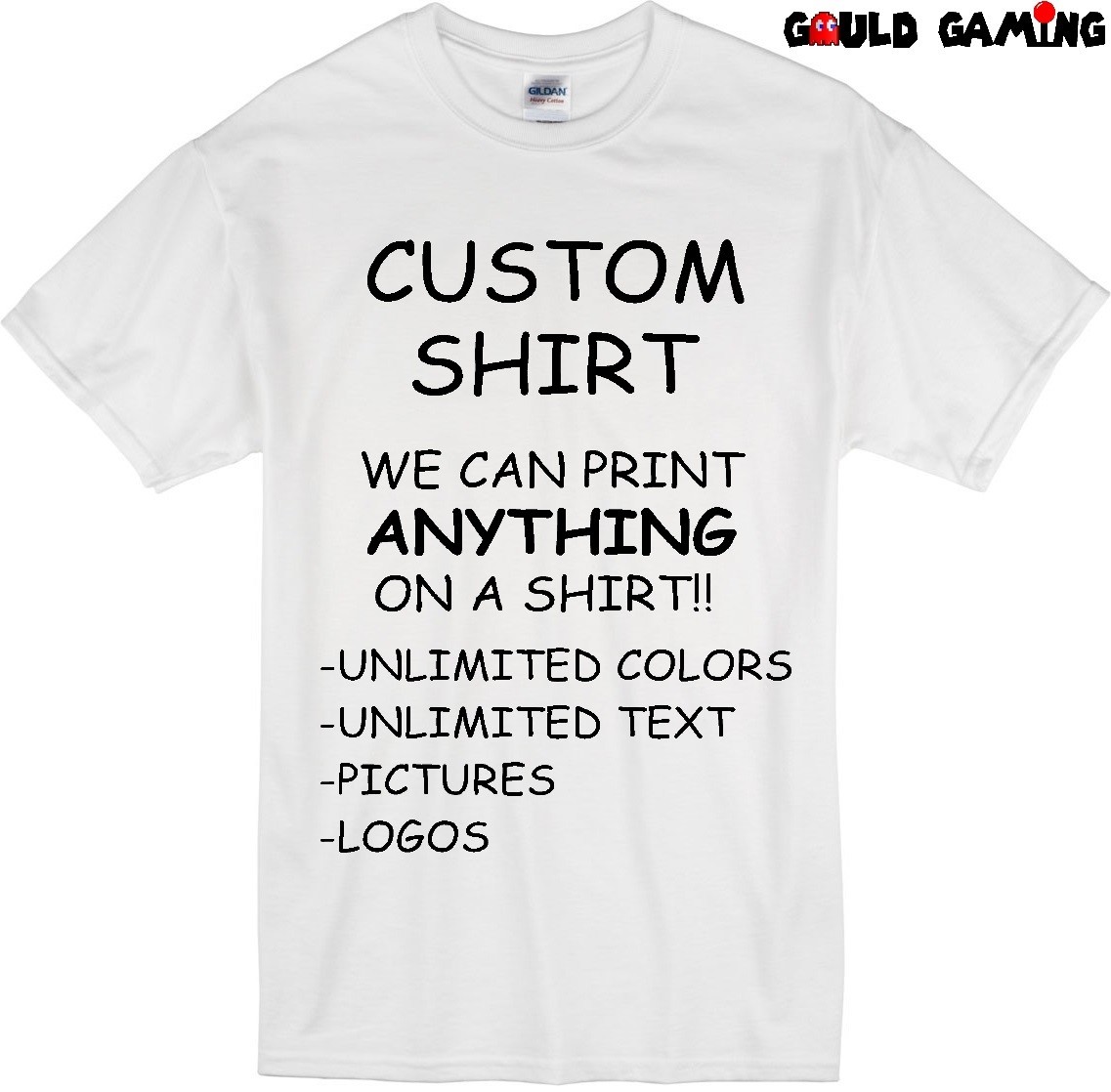 Custom Personalized T-Shirt Printing with your photo, text, logo, anything New