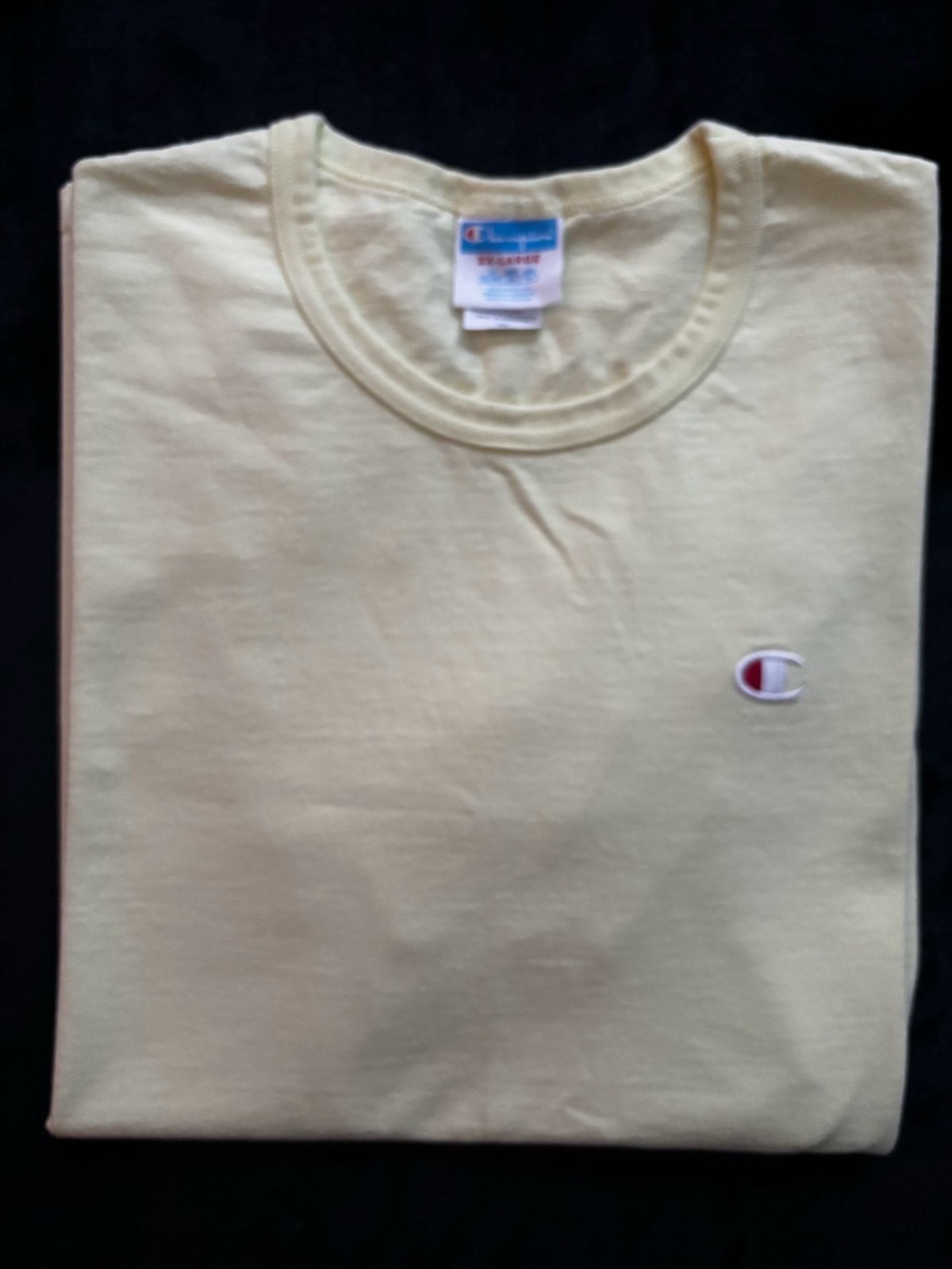 Champion Classic C Logo T-Shirt in Pale Yellow gallery