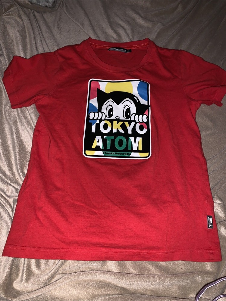 Astro Boy shirt Tokyo Atom Tezuka Productions size medium mighty red Japan rare
