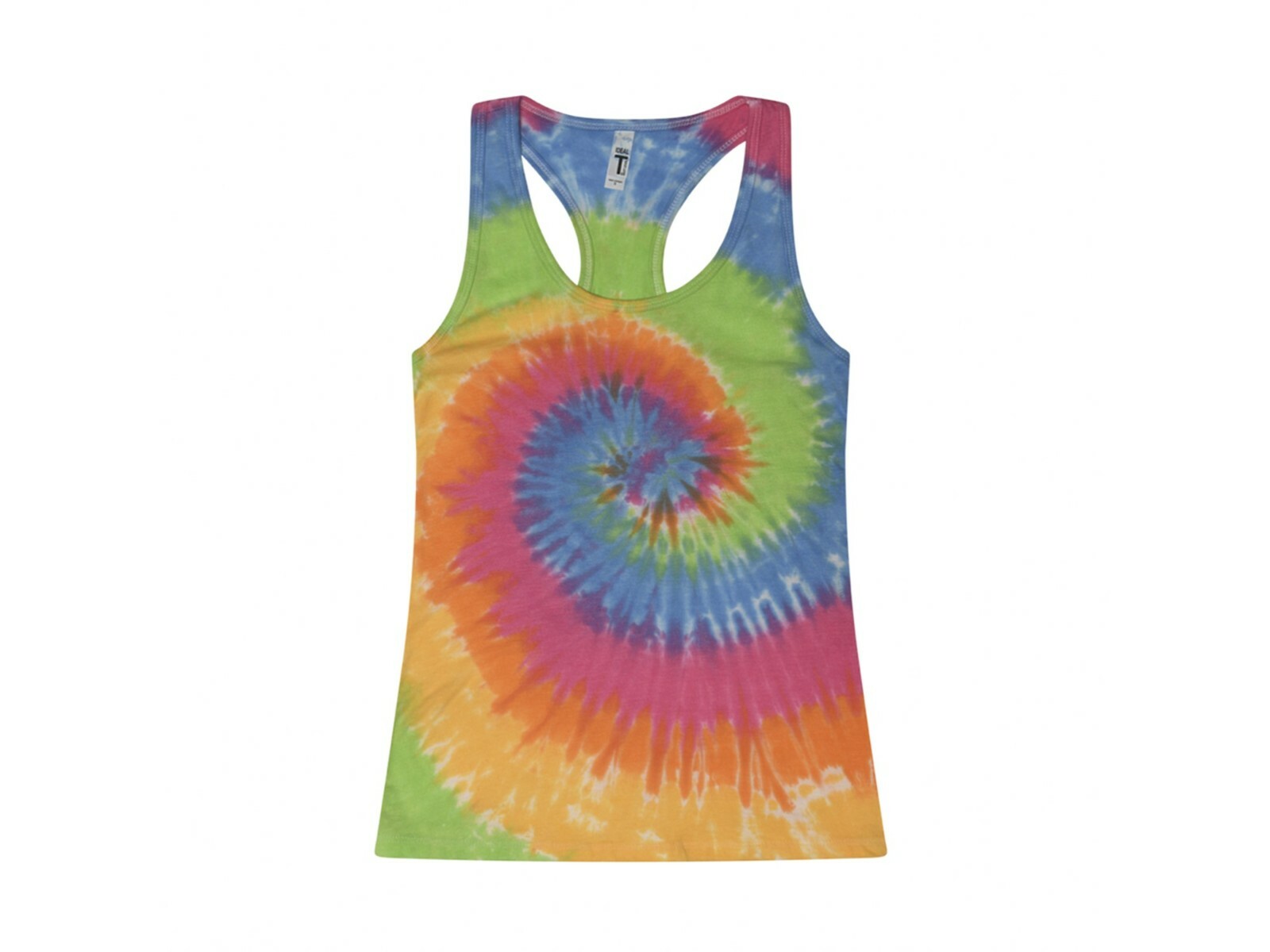 Multi-Color Tie Dye Racerback Tank Top Sleeveless T-Shirt Adult XS -XXL Cotton gallery