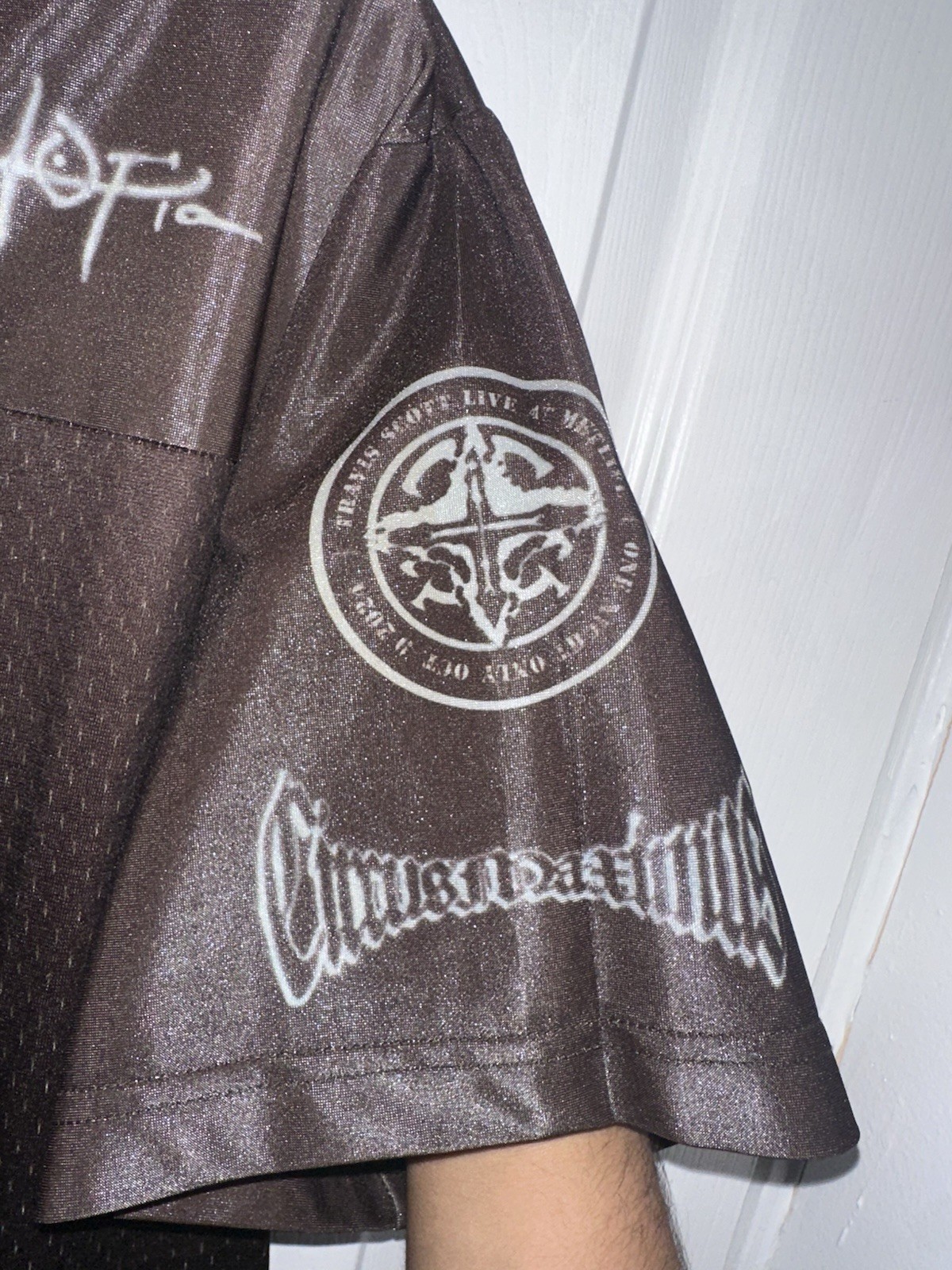 Travis Scott MetLife One Night in Utopia Football Jersey Size Large gallery