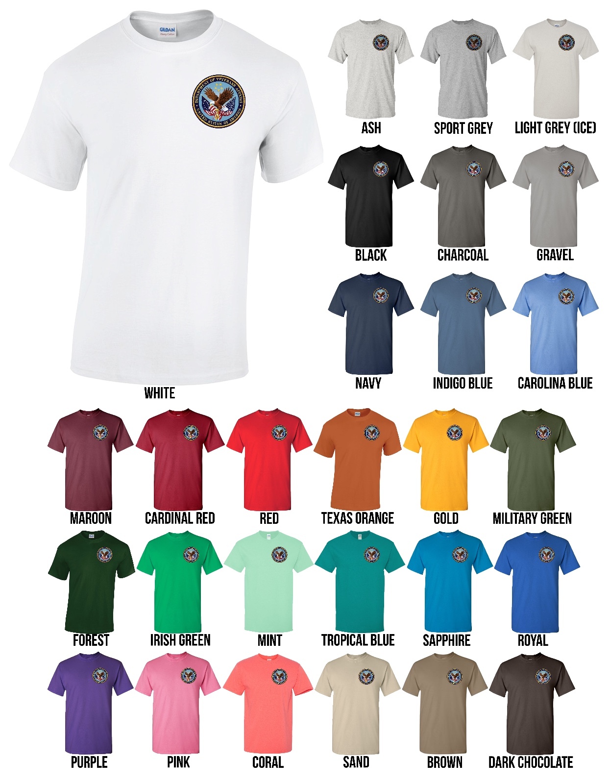 US Department of Veterans Affairs VA Seal T-Shirt United States - NEW gallery