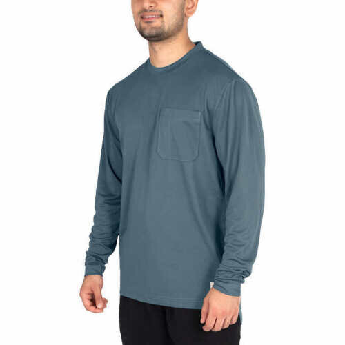 Wrangler Men’s Micro Pique Long Sleeve Tee, 1 or 2- Shirt gallery