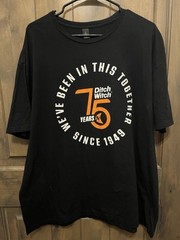 Ditch Witch 75th Anniversary T Shirt. “…Since 1949”. Size 2XL. NWOT