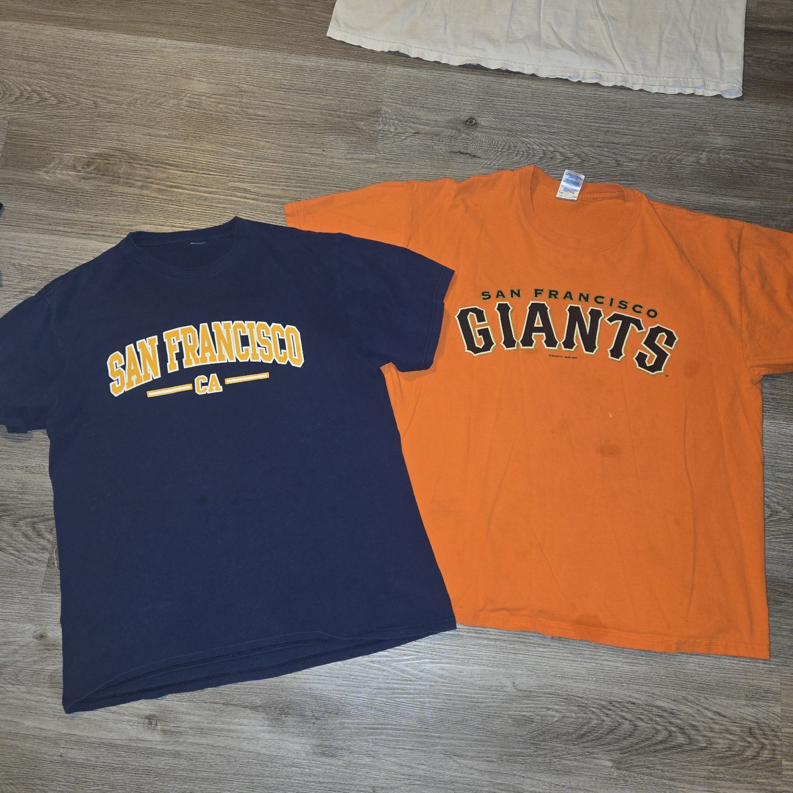San Francisco Giants T Shirts Well Worn No Size Tag See Measurements