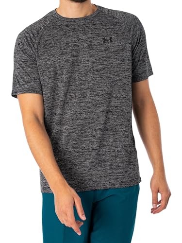 UNDER ARMOUR MEN'S BIG LOGO SHORT SLEEVE T-SHIRT MEN L GRAY/BLACK gallery