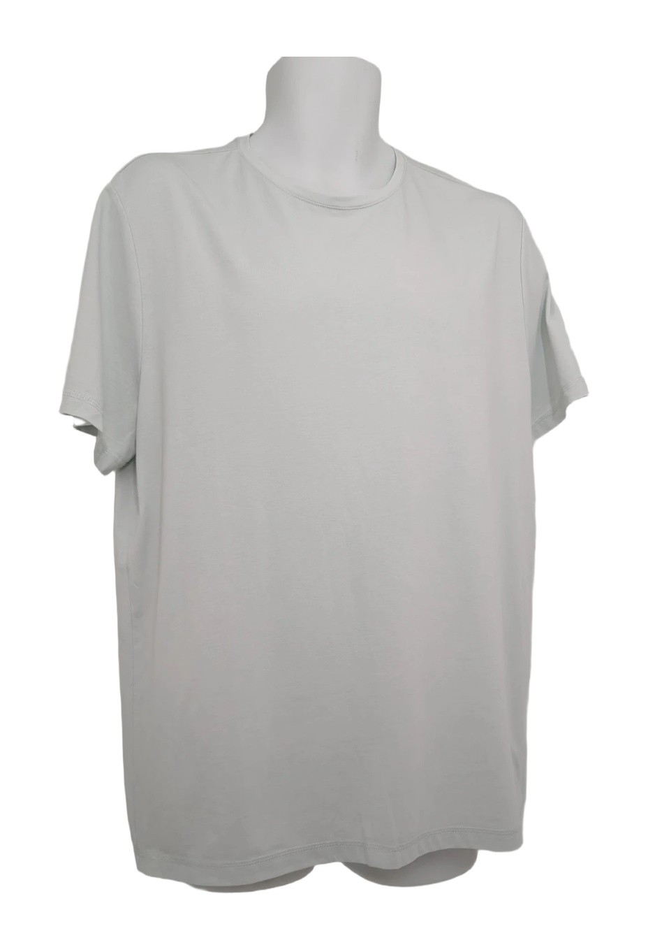 H&M Coolmax Slim Fit T Shirt Light Grey Size L Cotton Polyester Elastane Used