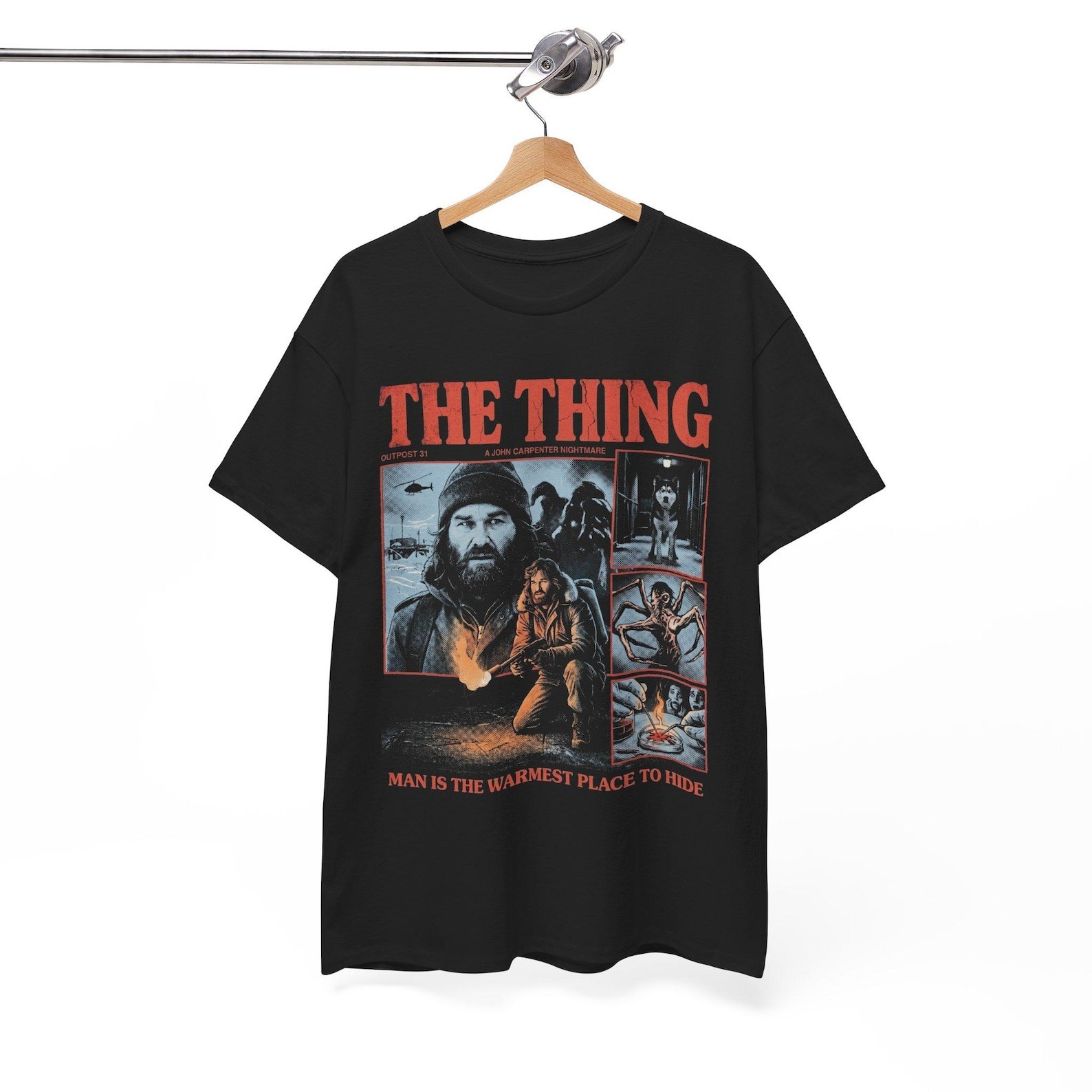 The Thing Movie Shirt, 80s Sci Fi Horror Tee, MacReady Film Lover Gift gallery