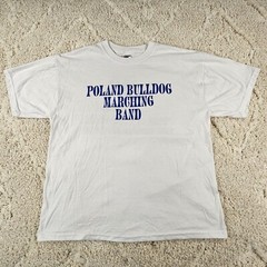Jerzees Pain Is Temporary Leg Lift Is Forever Poland Bulldog Band T-Shirt Size L