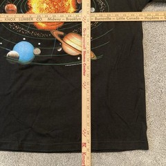 Vintage Solar System Sun Planets Very Large Array Black T-shirt XL NWT 1998 90s
