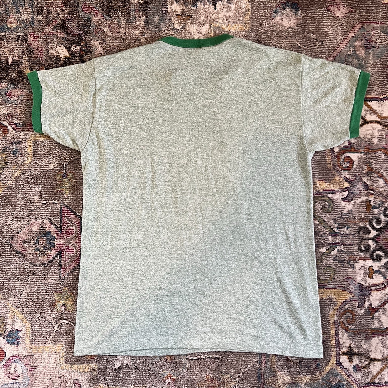 Vintage 1970s Russell Athletic Gold Label Zides Sports Ringer T-Shirt Green - L gallery
