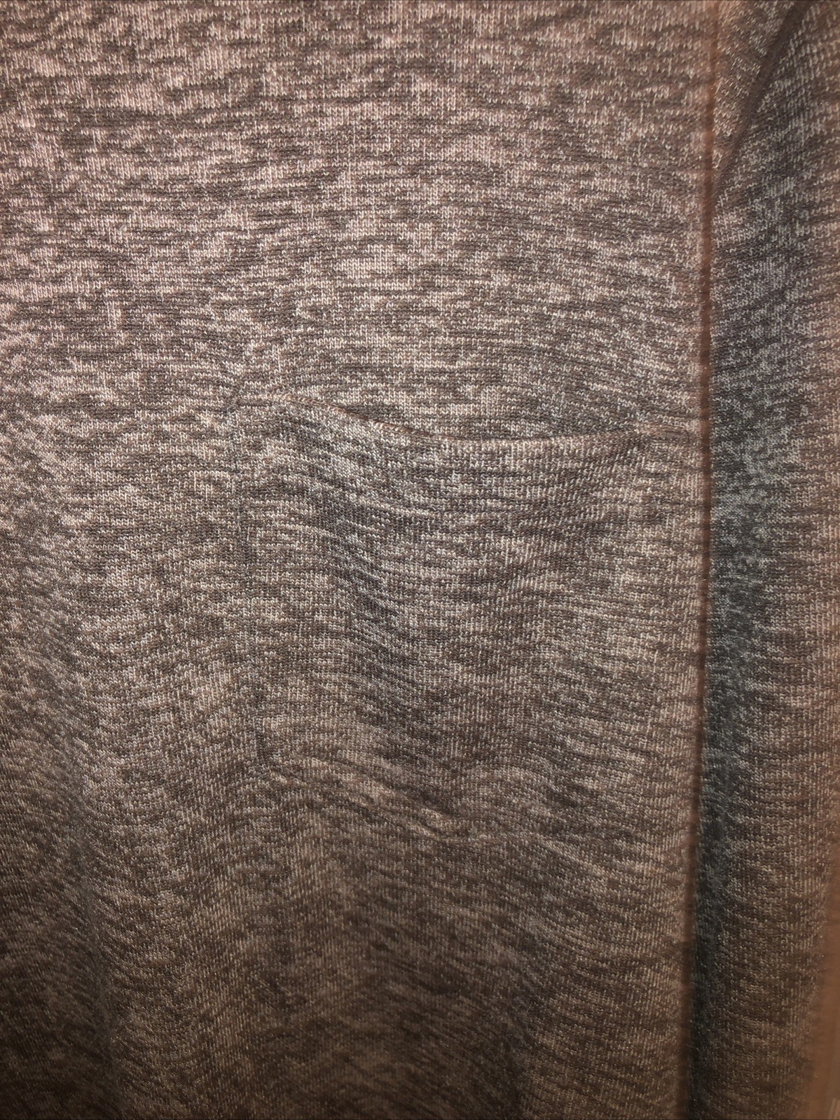 Eddie Bauer Long Sleeve Pocket Tee Textured Heather Gray Fabric Size Large NWT gallery