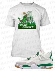 Take Flight Graphic Sneaker Tee Shirt Match J4 Pine Pro Club Shaka Big Tall