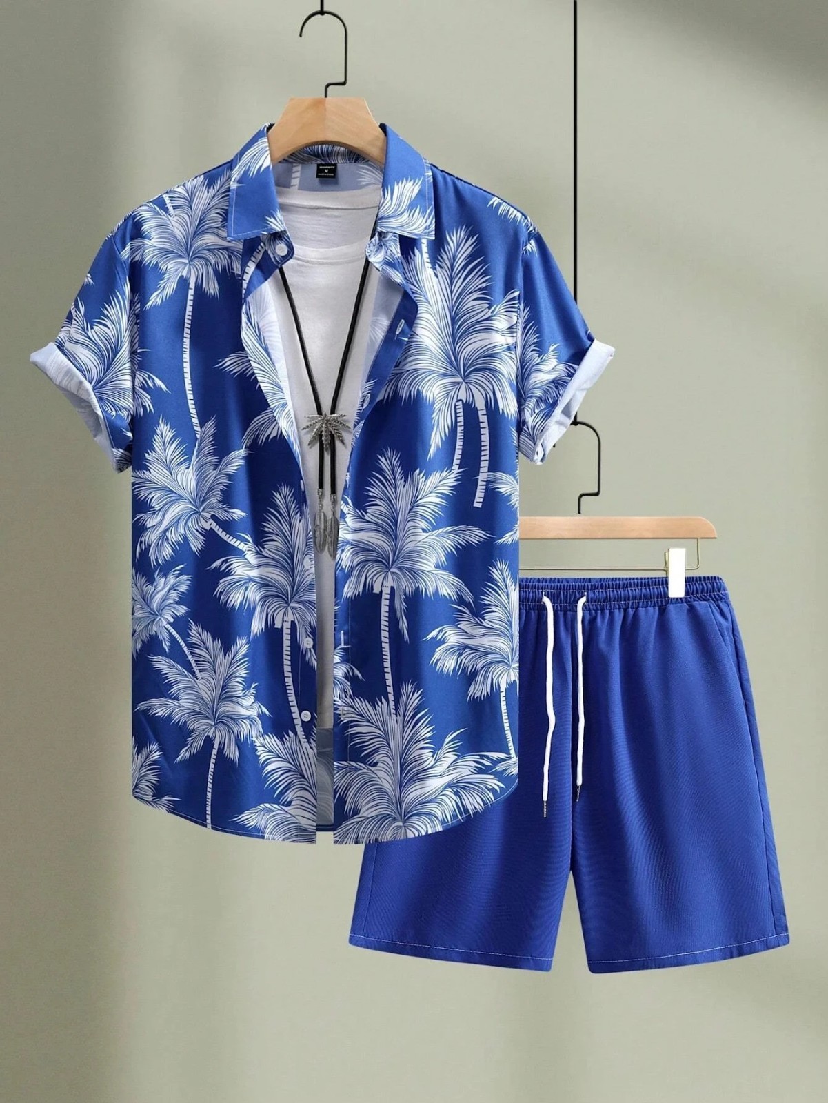 Men Summer Outfit 2-Piece Set Short Sleeve T-Shirt and Shorts Sweatsuit Set gallery