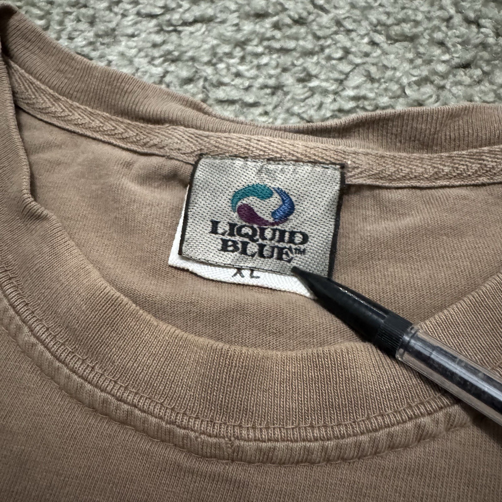 Vintage Liquid Blue Grateful Dead Trucking Co Brown Tee T-Shirt Size XL gallery