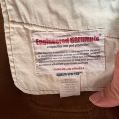 Engineered Garments Corduroy Vest XL Used Stylish Mens Outerwear