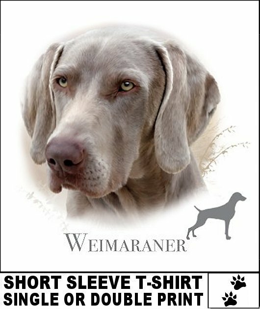 BEAUTIFUL CHAMPION CLASSIC WEIMARANER K9 DOG BREED SHORT SLEEVE T-SHIRT AB702