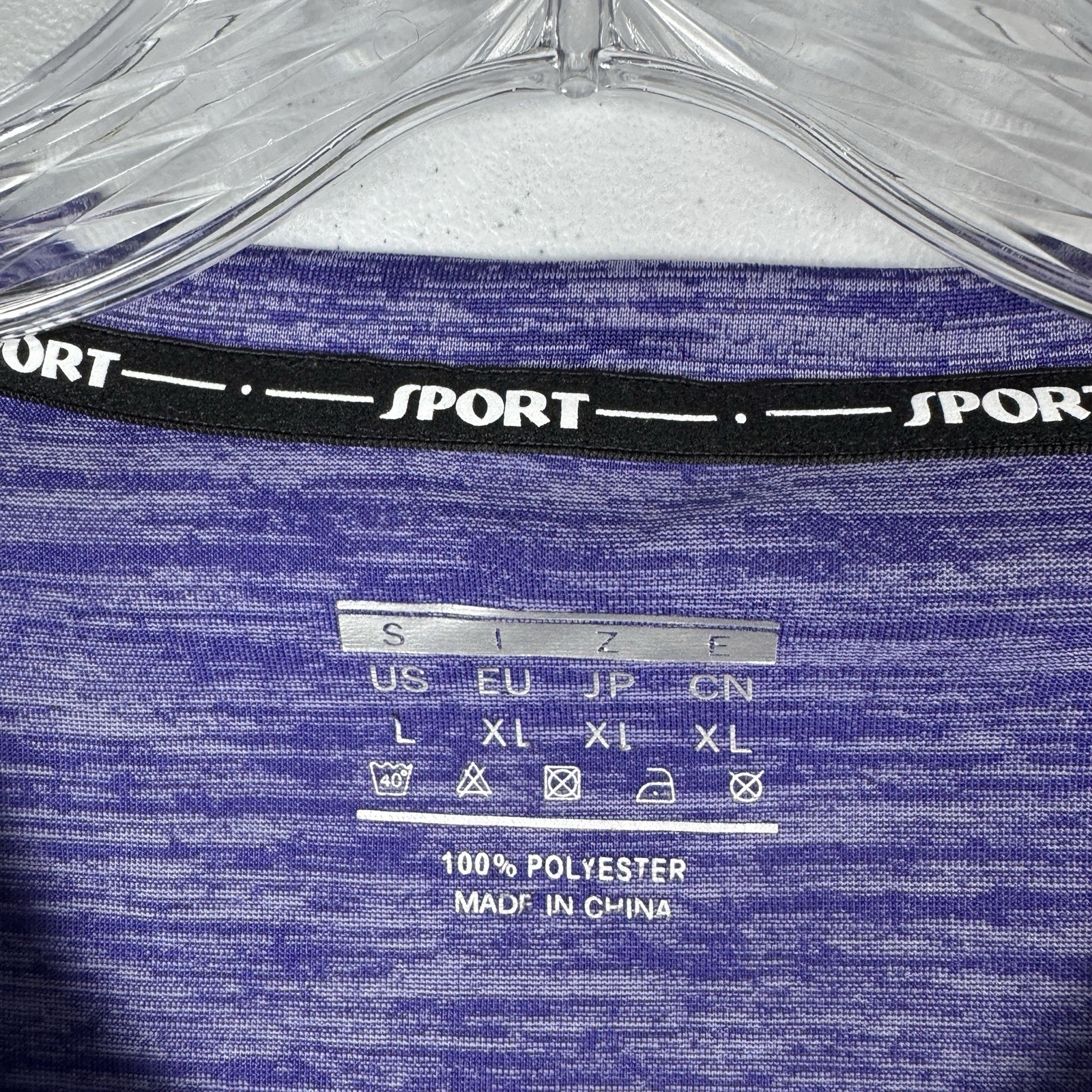 Mens Size L Large Workout Shirt Short Sleeve Quick Dry Shirt Running Reflective gallery