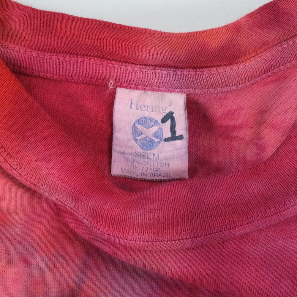 NWOT Single Stitch T-Shirt Blank Hand Tie Dye Brazil Made S/S Hering Sz. M 38' gallery