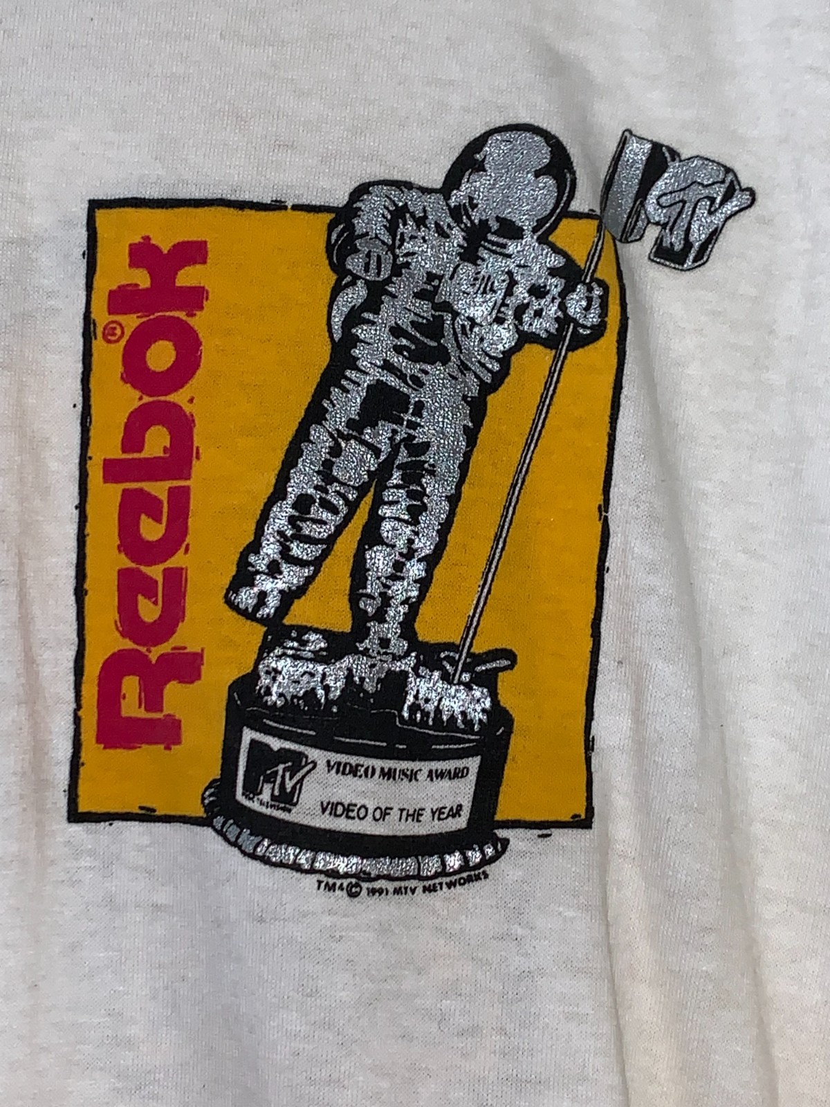 VINTAGE 1991 REEBOK & MTV MENS SHIRT ONE SIZE FITS ALL BRAND NEW gallery