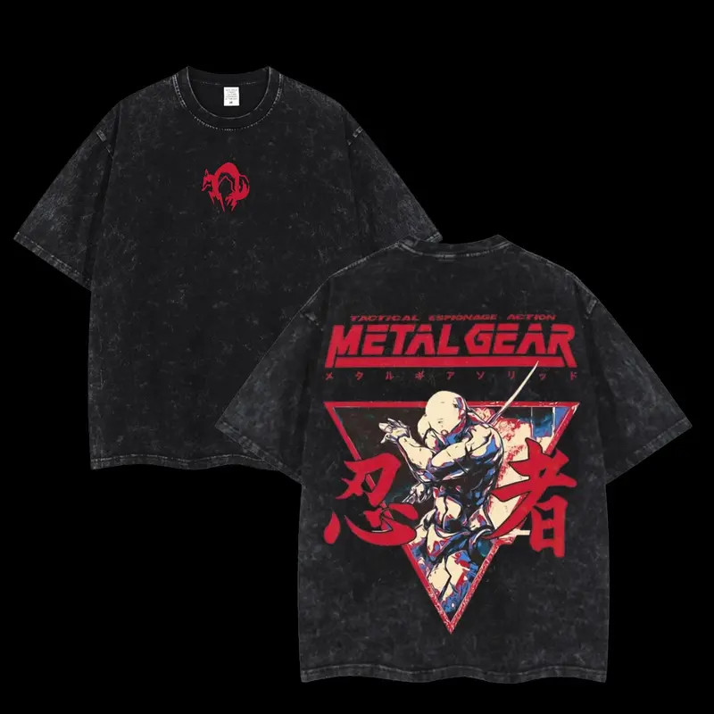 Metal Gear Solid Double Printed Unisex Streetwear T-Shirt gallery