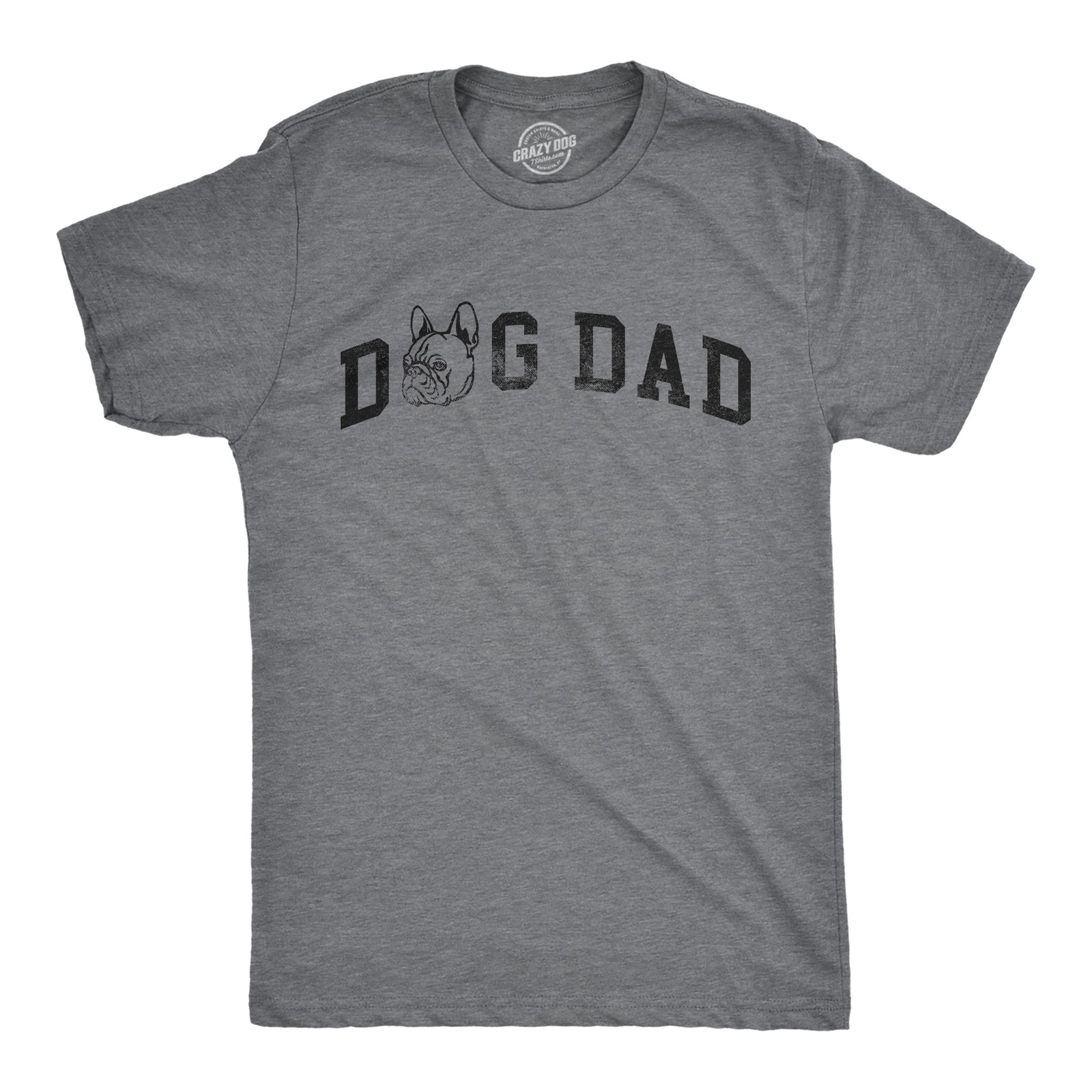 Mens Dog Dad French Bulldog T Shirt Funny Cute Puppy Pet Frenchies Lovers Tee
