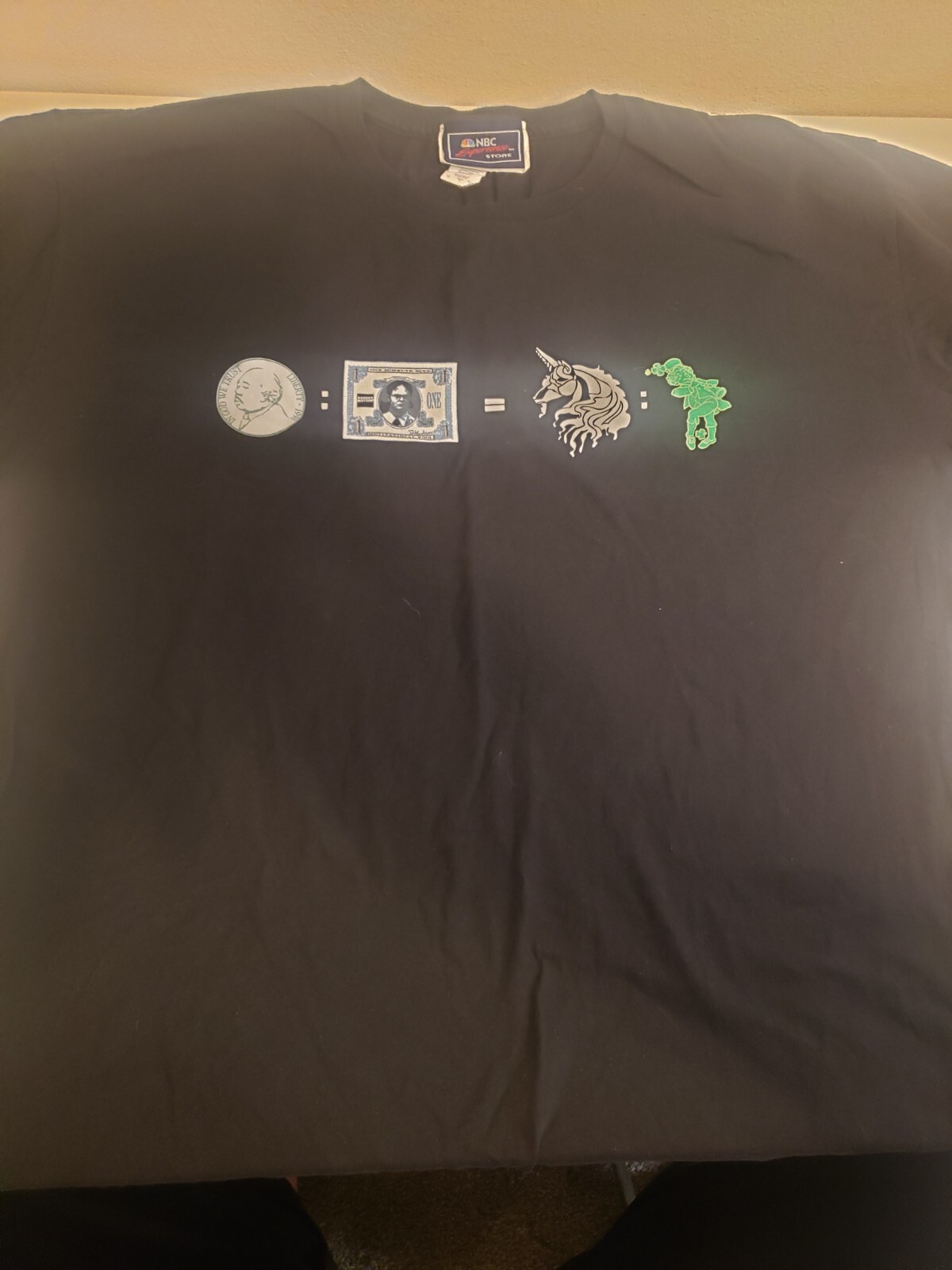 The Office Nbc Experience Store T Shirt Short Sleeve Black Sz XL Dwight Unicorn gallery