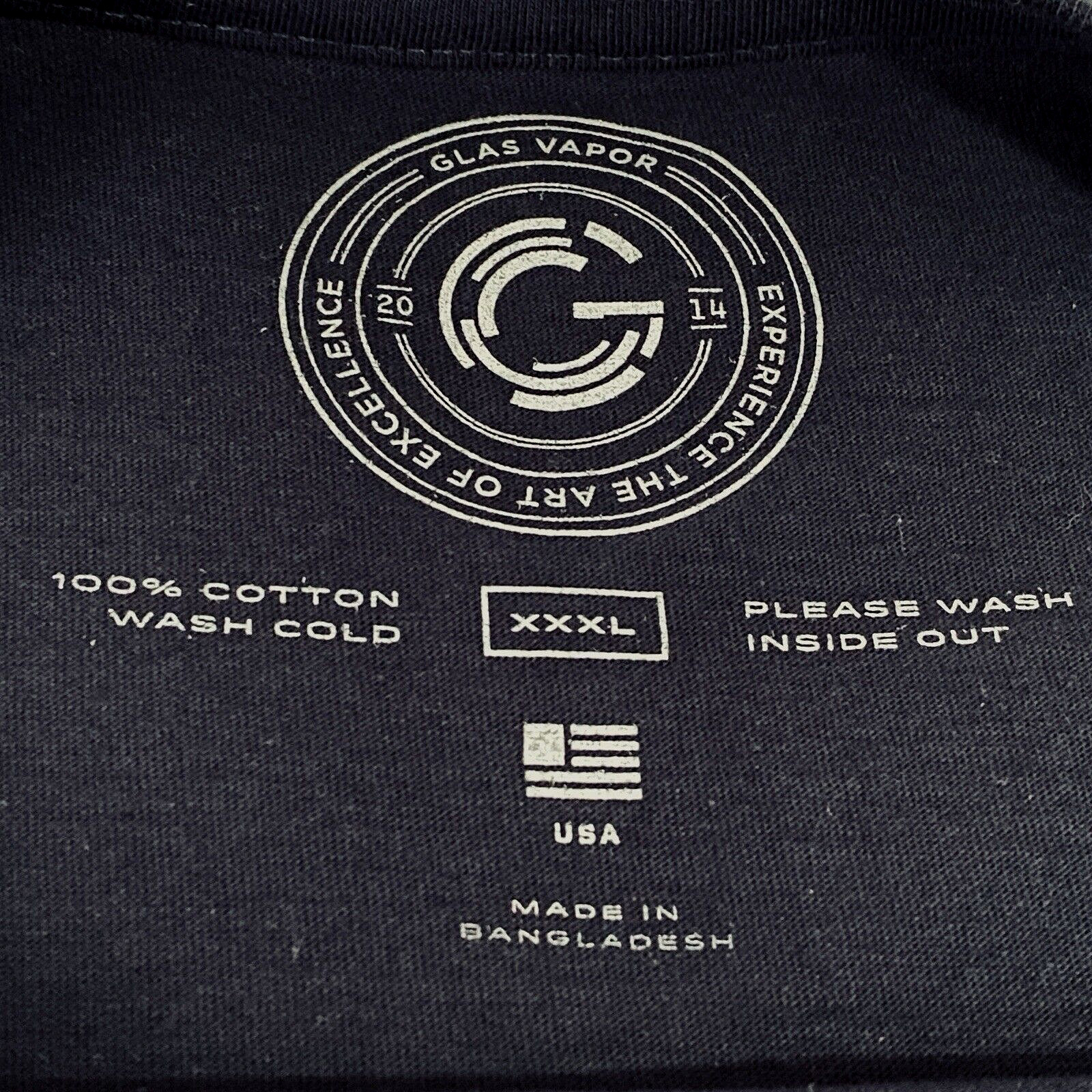T Shirt XXXL Navy Blue 100% Cotton Glas Vapor Soft Comfy Active Cool Summer a gallery