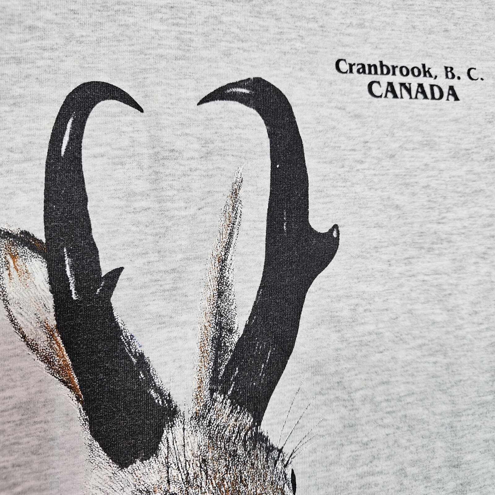 Vtg 90s Jackalope T Shirt Mens M Canada Fruit Of The Loom Single Stitch Hunting gallery