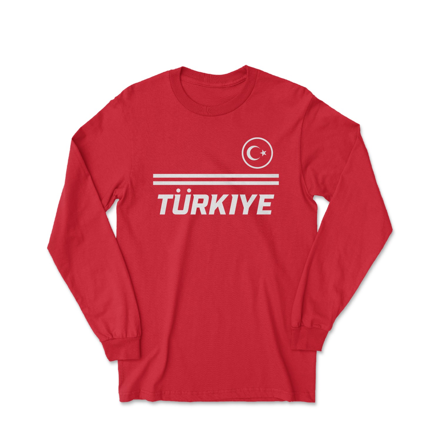 Turkiye Soccer Fans Yildiz 11 Jersey Style Long Sleeve T-Shirt gallery