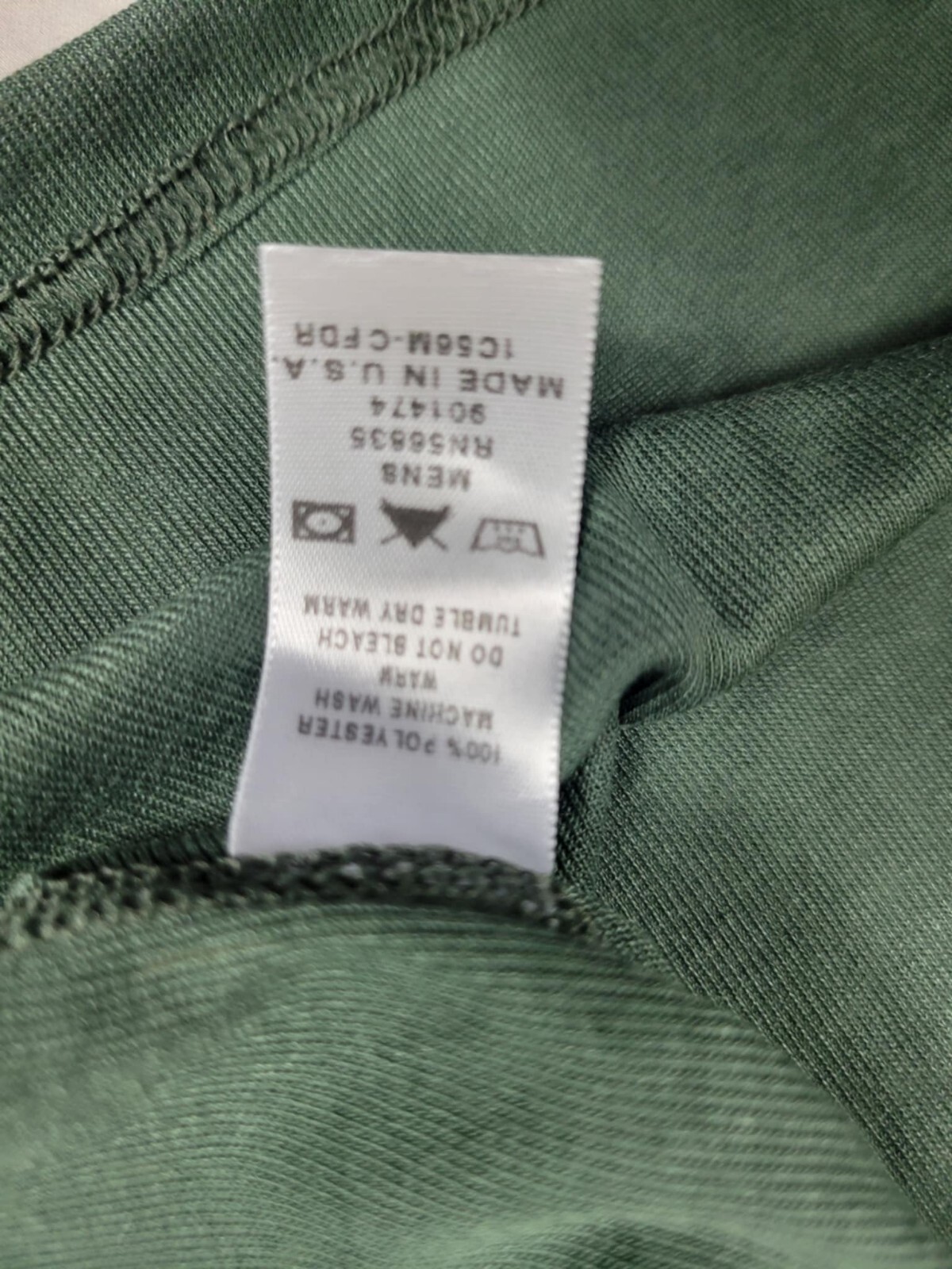 Longworth Knitting Mills T Shirt Men's Size Large Green Almost Perfect Military gallery
