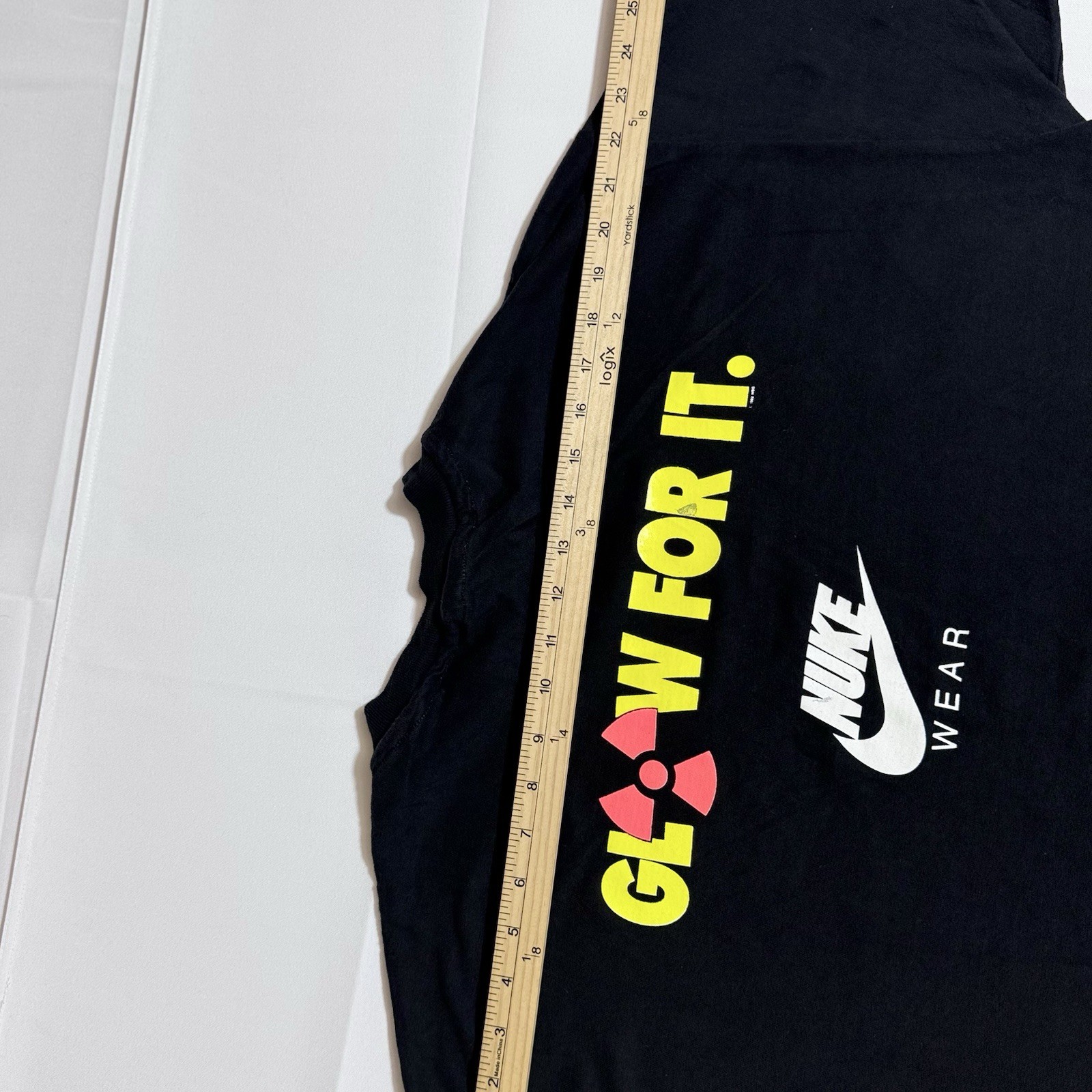 Hanes Beefy VTG Tee, Glow For It, Nuke Wear, USA, Single Stitch, Male, Black, XL gallery