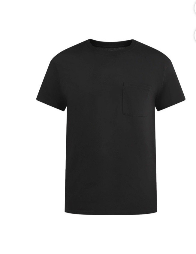 Athletic Works Men's Black Short Sleeve Cotton T-Shirt Size XL (46-48) NEW gallery