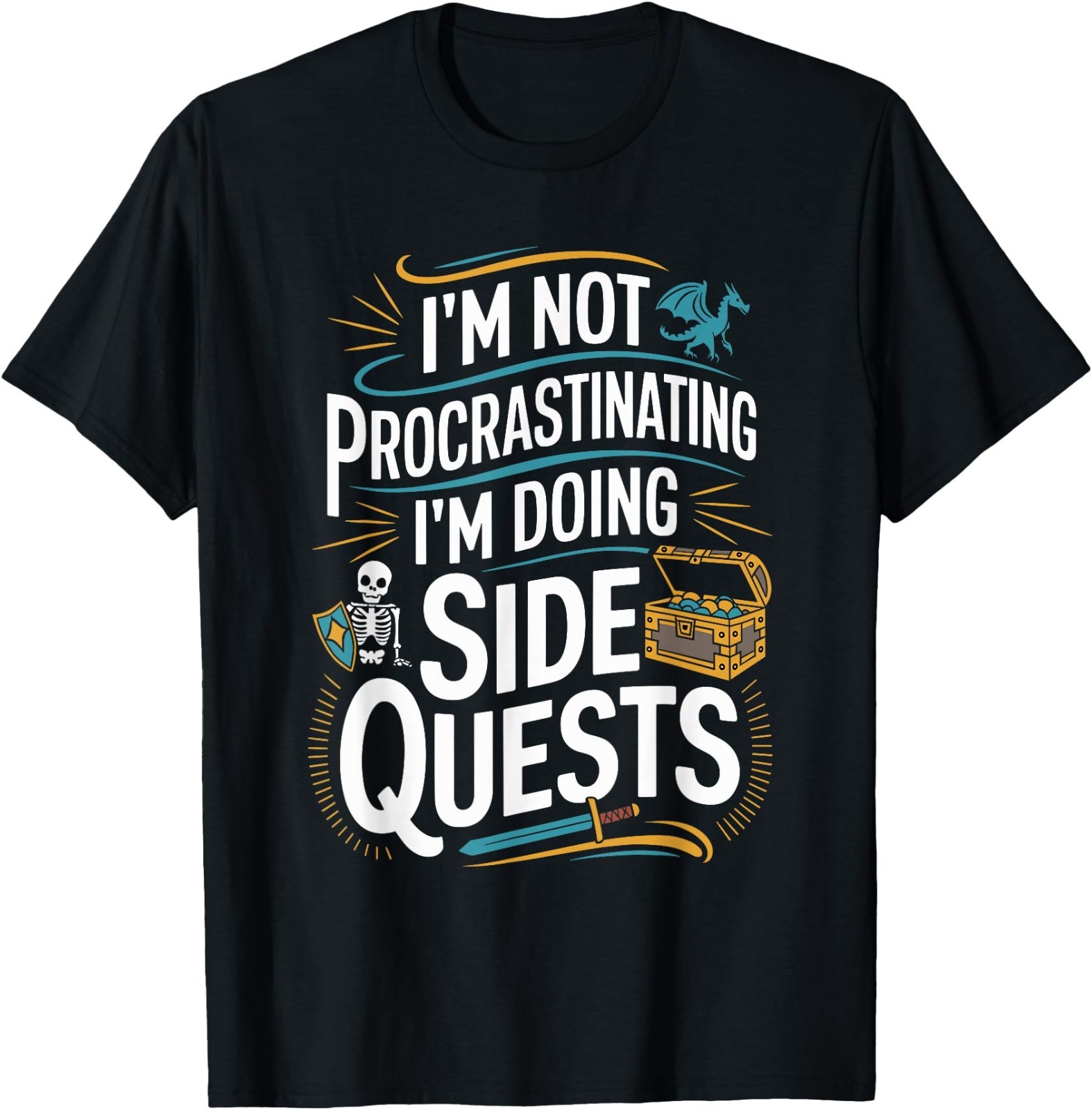 Unisex-Adult Black Modern Classic T-Shirt gallery